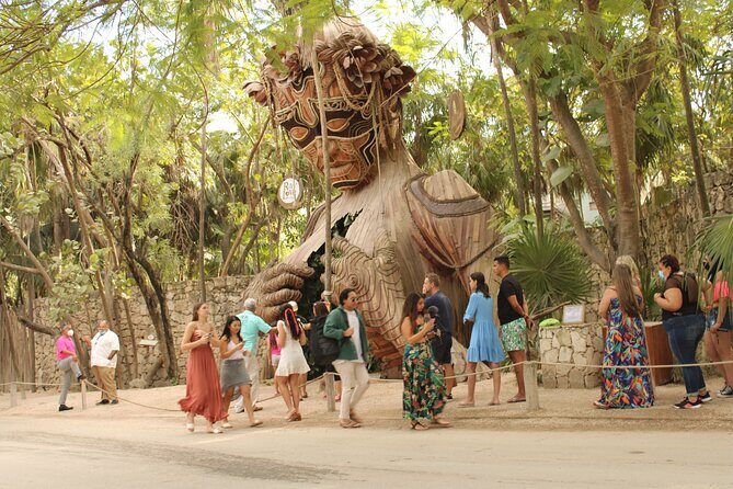 Tour Cenotes : Tulum ruins, Ahau sculpture, Playa del Carmen - Ahau Sculpture: Perfect Photo Opportunity