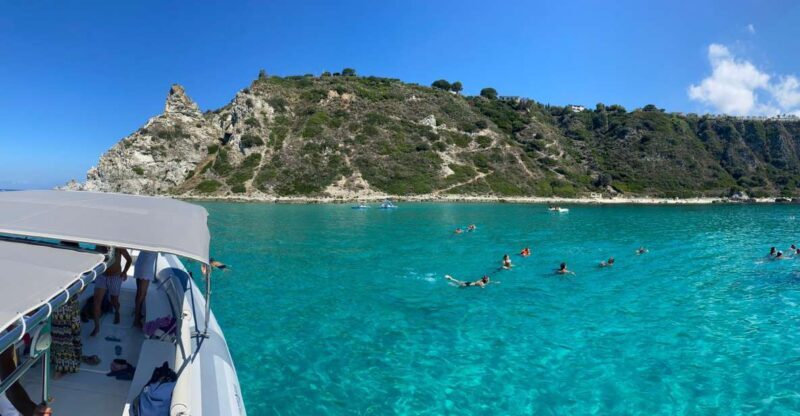 Tropea: Capo Vaticano Boat Trip with Snorkeling & Drink - Key Points