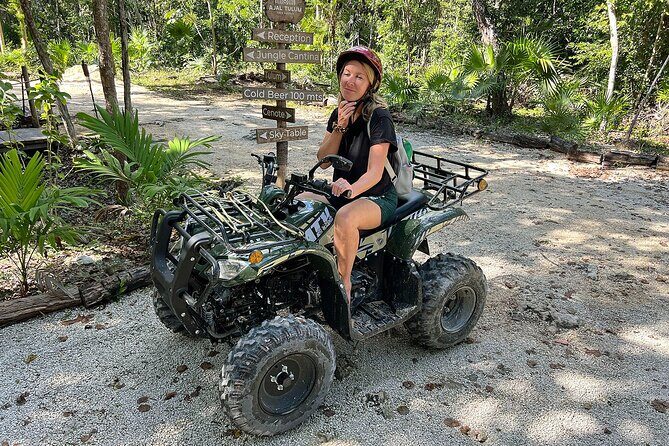 Tulum Area Guided ATV/Scooter Tour 2 Cenotes Snorkel/Swim + Jungle Cantina Lunch - Discovering the Best of Tulum on Two Wheels and Water