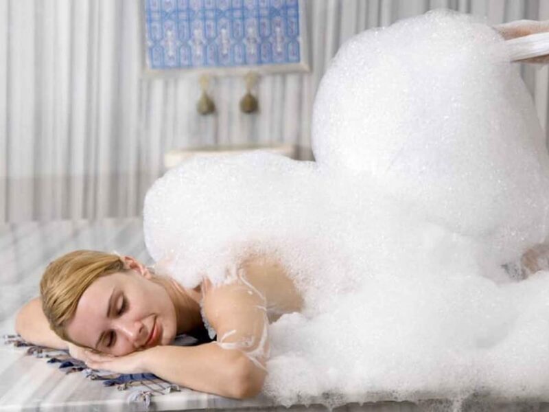 Turkish Bath and Aloevera Massage Dr. Fish with Transfers. - Key Points