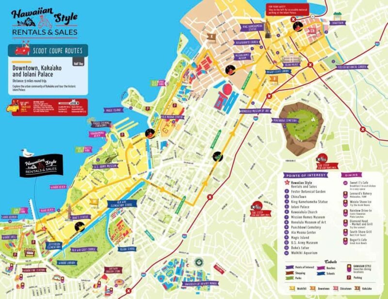 Uluniu Ave: Waikiki Scoot Coupe Rental, Downtown & Kaka'ako - FAQ