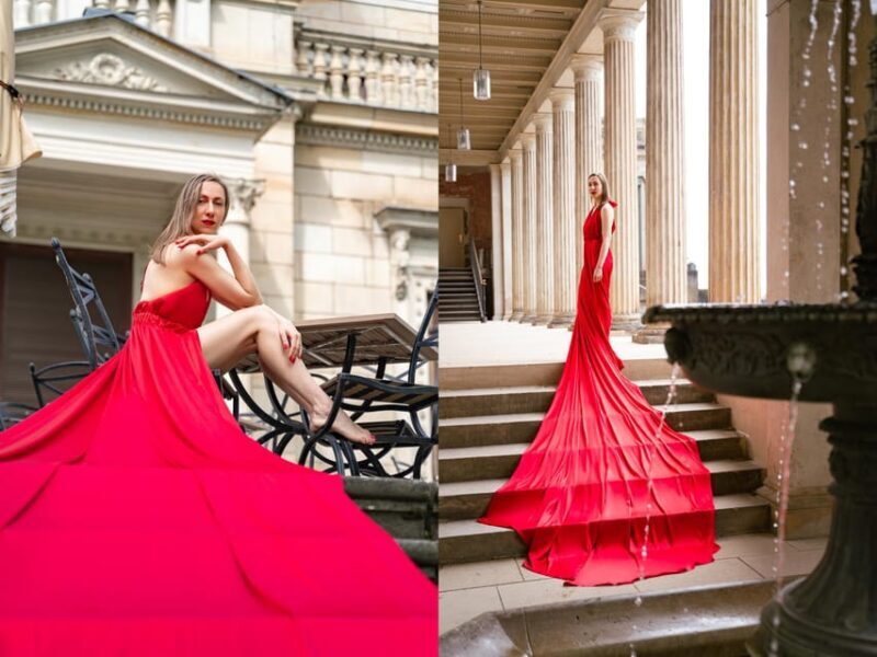 Unique flying dress photo shooting in Berlin - Key Points