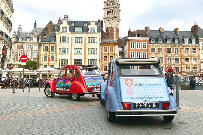 Unique Tour of Lille by Convertible 2CV - 1h00 - The Vintage Car Ride