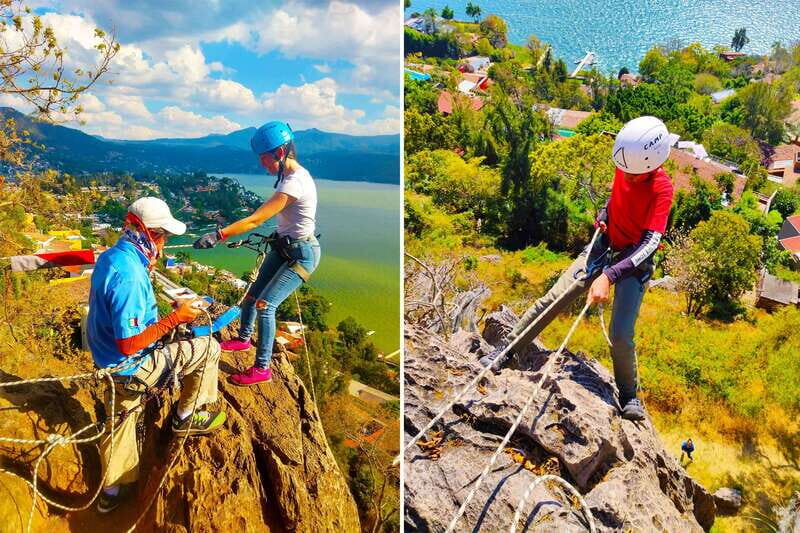 Valle de Bravo: Rappel over a viewpoint - What to Expect from Valle de Bravo’s Rappel Experience