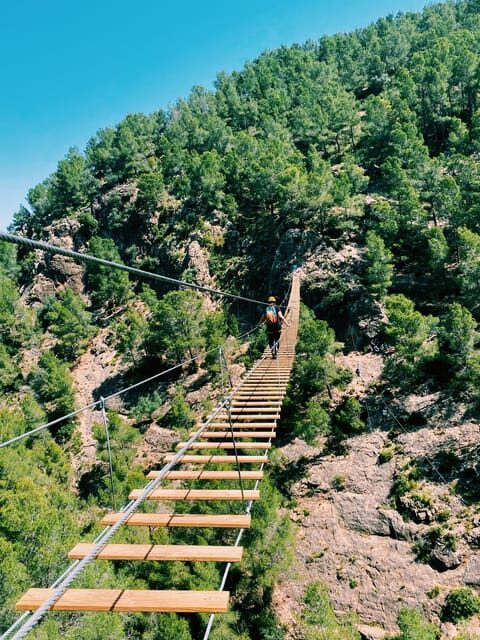 Via ferrata in Enguera with an 80-meter bridge - An In-Depth Look at the Via Ferrata Experience in Enguera