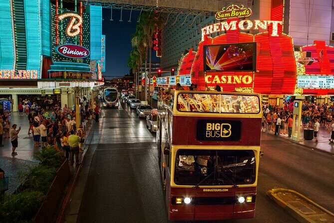 Viator Exclusive: 10:15PM Las Vegas Night Tour by Open-Top Bus - The Itinerary in Detail