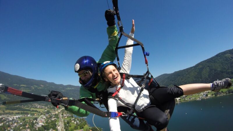 Villach/Ossiachersee: Paragliding "Action" Tandemflug - Key Points