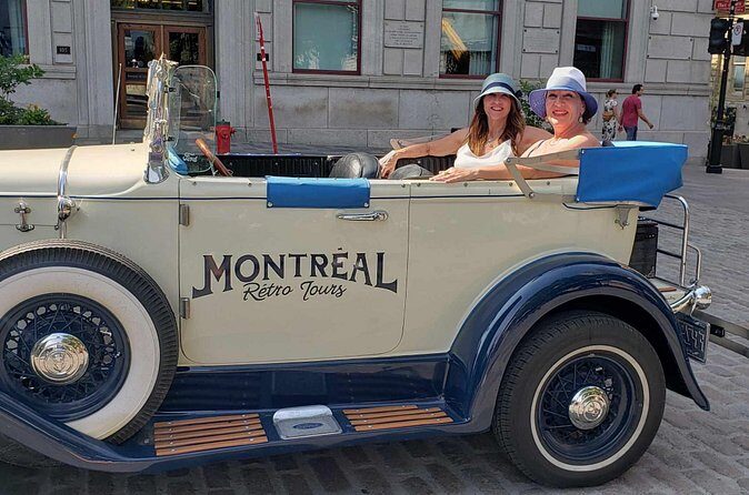 Vintage 1930 convertible ride in Old Montreal w/ old tunes-30min - What to Expect from the Experience