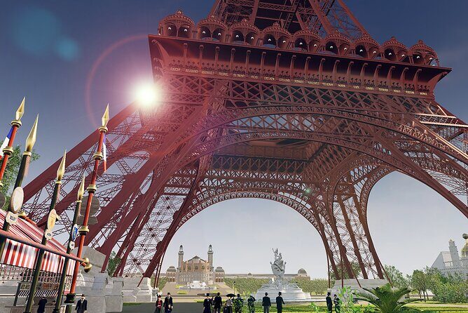 Virtual Reality Guided Tour at the Eiffel Tower - Walking Through the Tour