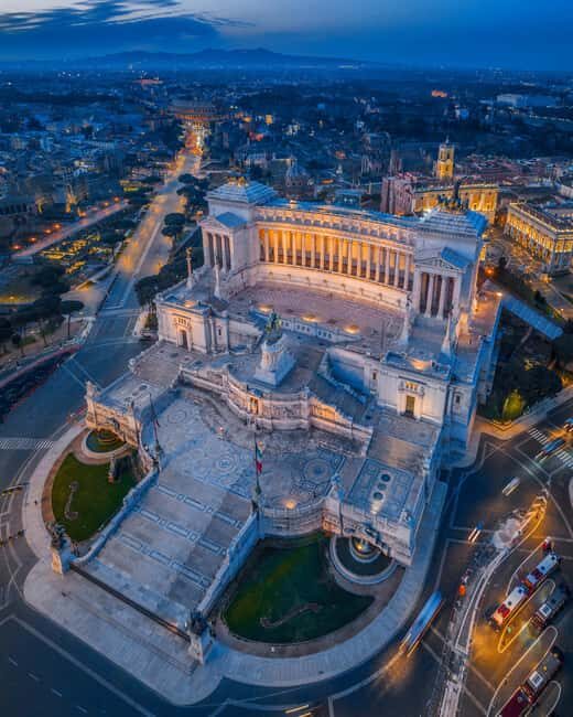 Vittoriano Access & 360° Panoramic Terrace with Audioguide - Key Points