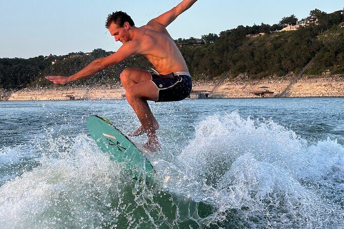 Wakesurf Boat Rental  Surf, Ski, Wakeboard & Tube on Lake Austin - Scenic Highlights and Local Sights