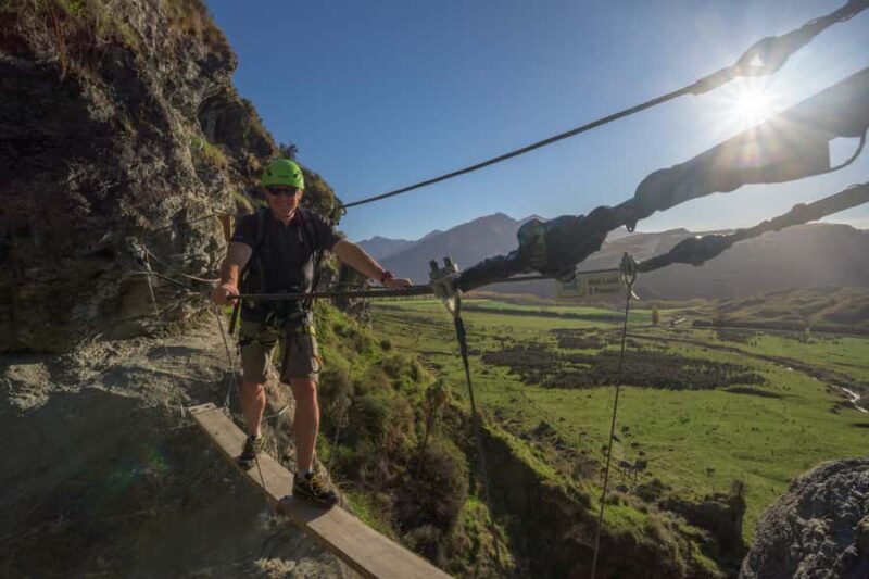 Wanaka: 2-Hour Beginner Waterfall Cable Climb - The End of the Climb and the Descent