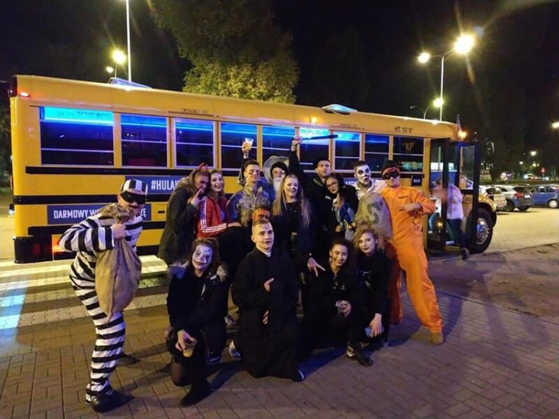 Warsaw: 1-Hour Private School Party Bus with Vodka Package - The Experience in Detail
