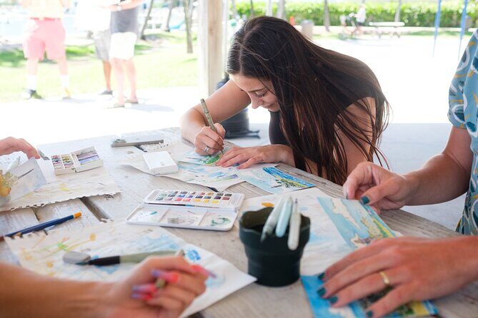 Watercolor Postcard Painting with a Local Artist - The Sum Up
