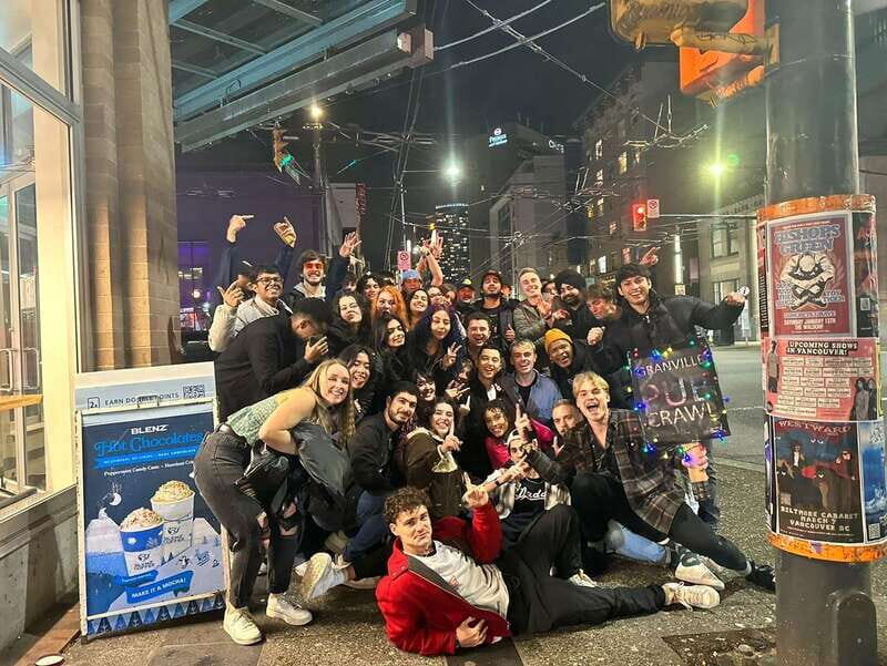 West Coast Party Crawl - Route A - Key Points