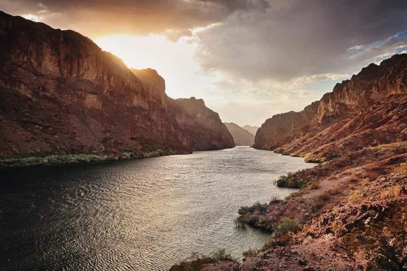 Willow Beach: Emerald Cave Sunset Tour w/ Campfire & Dinner - Key Points