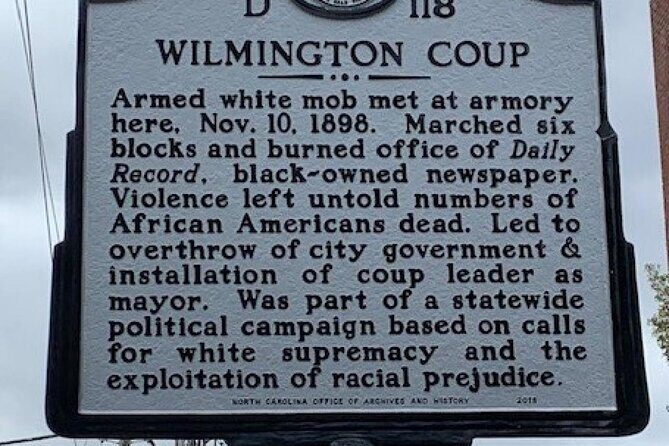 Wilmington Coup and Massacre Historic Tour - Key Points
