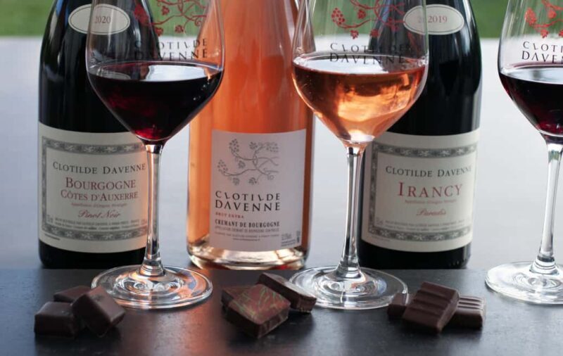Wine and chocolat tasting at Chablis. - Key Points