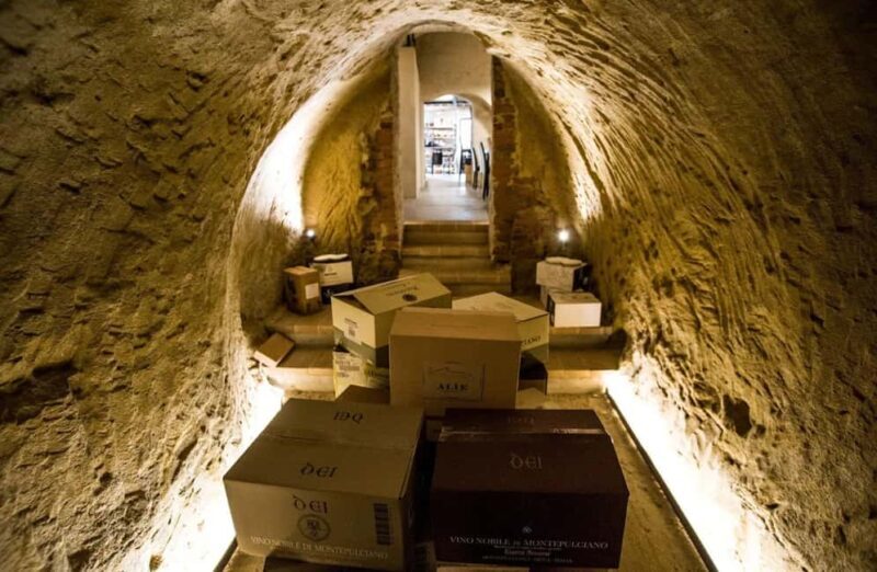 Wine Tasting with Food in a Stone Cellar in Montepulciano - A Closer Look at the Experience