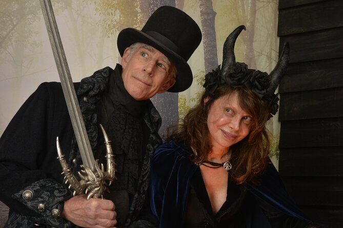 Witch Costume Photo Shoot - Olde Salem Village theatrical set - Key Points
