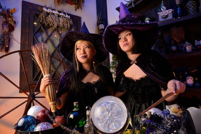 Witch Costume Photo Shoot - Witch Cottage theatrical set - Key Points
