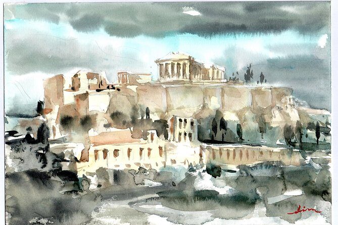 workshop for painting acropolis/landscape with local artist - The Itinerary in Detail