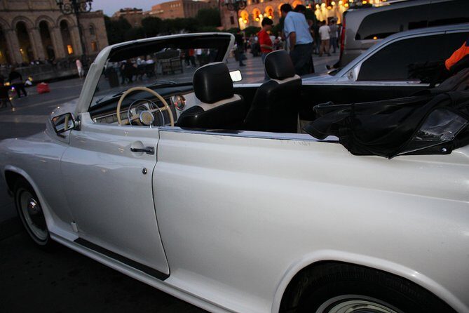 Yerevan city tour with drinks in a classic car with photography - FAQs