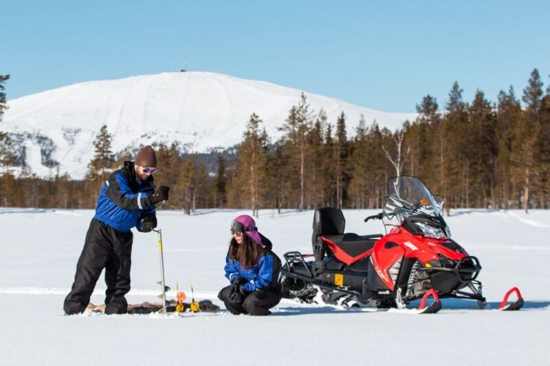 Ylläs: Snowmobile Adventure with Ice Fishing - An In-Depth Look at the Tour