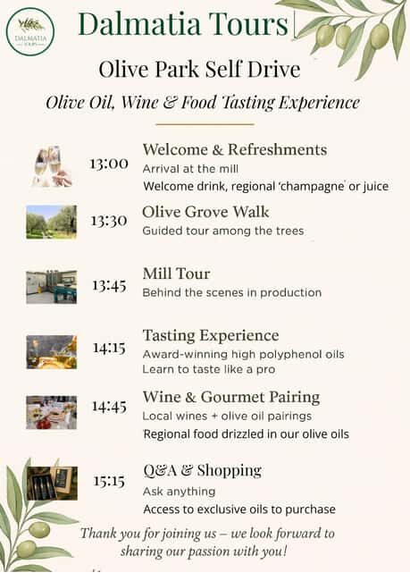 Zadar, ibenik: olive oil, wine & food tasting, Self Drive - A Deep Dive into the Olive Oil, Wine & Food Tasting Tour