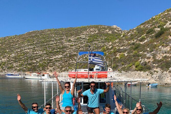 Zakynthos boat tour:Shipwreck& Local blue caves with 3 Swim Stops - Local Blue Caves: Tight Navigation and Good Photo Angles