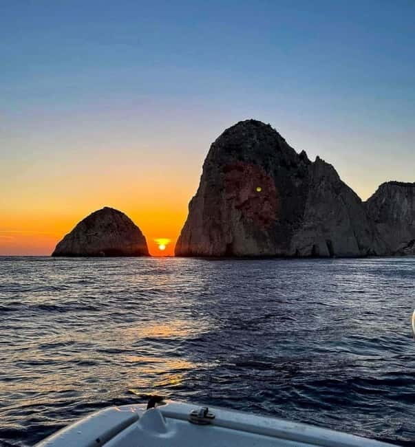 Zakynthos Private Sunset Boat: Keri Caves & Mizithres (max5) - Key Points