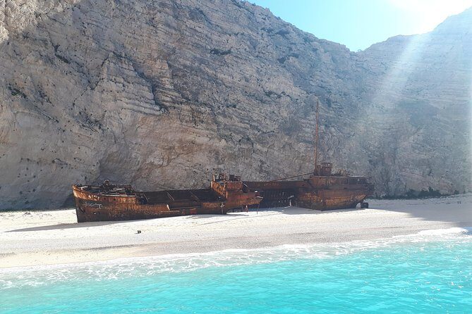 Zakynthos Small Group Tour Shipwreck bay Blue Caves by Land & Sea - Starting Point and Duration