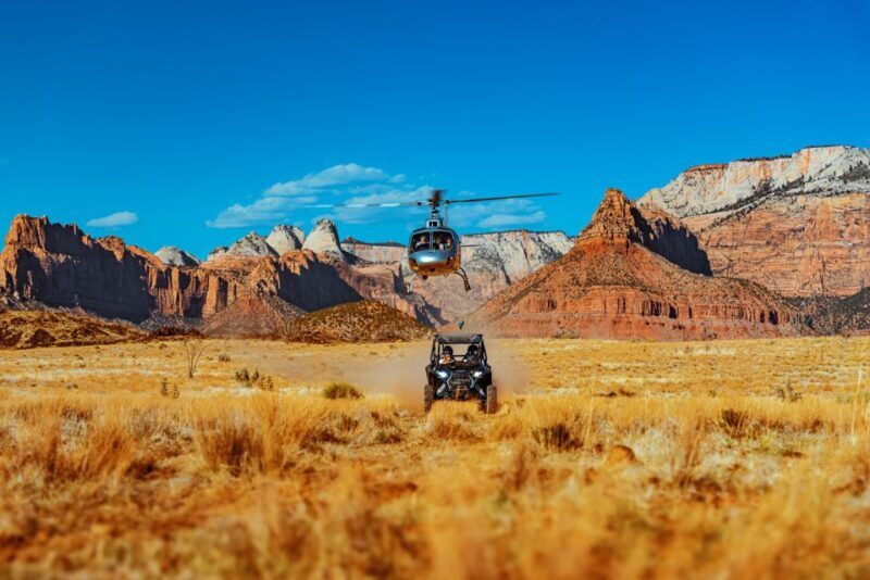 Zion National Park, Canaan Cliffs: Extended Helicopter Tour - The Optional Butte Landing